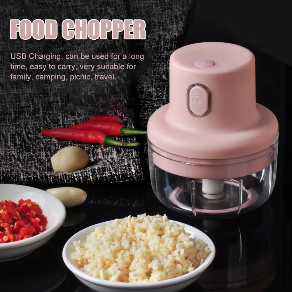 Bowling Shape Garlic Chopper Stainless Steel Food Processor Quick Powerful  Vegetable Shredder Dicer For Meat Fruits Herbs Onions