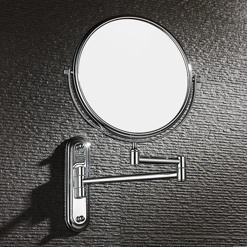 

Gurun Makeup Mirror-Round 5X magnifier Mirror, reversible reversible bracket, easy to fold and convenient M1407