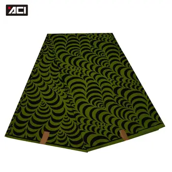 

ACI New Veritable Real Wax Ankara Fabric African Wax Print Tissu Africain Nigeria Batik Fabric 6 Yards/Piece For Wedding Dress