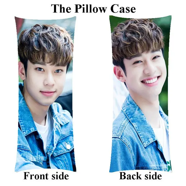 pillowcase Женские Kpop AB6IX девушка тела мультипликационным мотивом KimDonghyun Длинная Подушка Чехол Крышка - Цвет: pillowcase