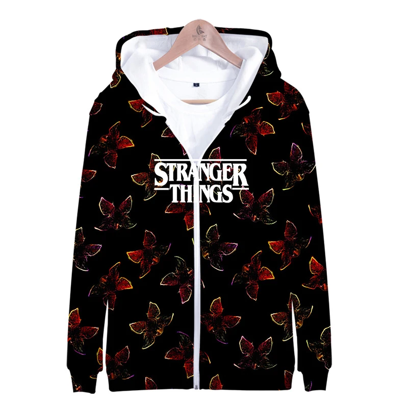 Sudadera con cremallera de la serie Stranger Things para hombre y mujer