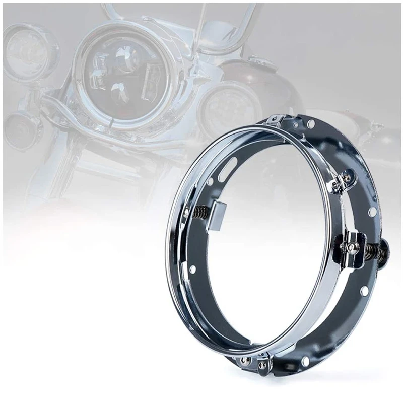 

7'' Round LED Headlight Ring Mount Bracket for Harley Davidson Headlamp Mounting Clamp Holder For Harley Motorcycle