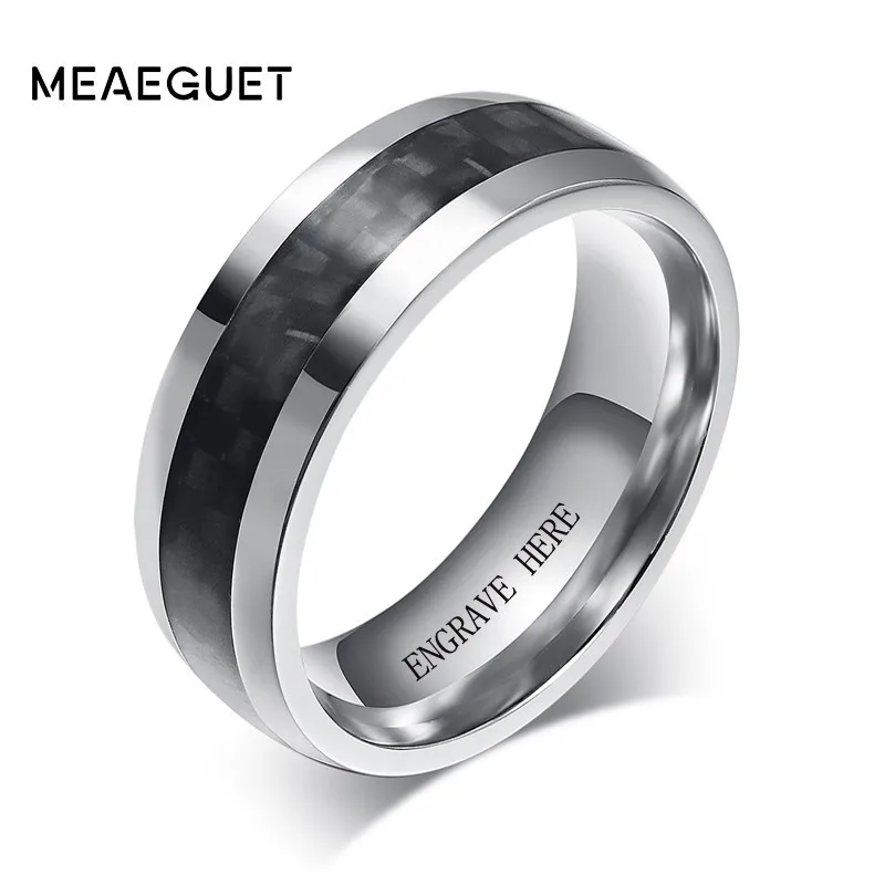 Мужское кольцо из нержавеющей стали 8 мм | Украшения и аксессуары