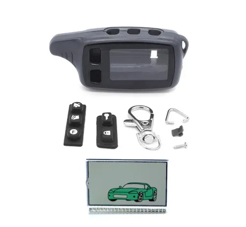 Tw9010 чехол брелок + TW9010 Жидкокристаллический дисплей для Томагавк 9010 2-полосный