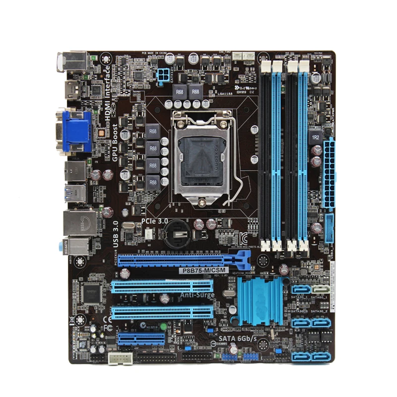 

For ASUS P8B75-M/CSM Desktop motherboard LGA 1155 B75 USB3 SATA3 support I7 3770K Original Used motherboard 100% tested intact