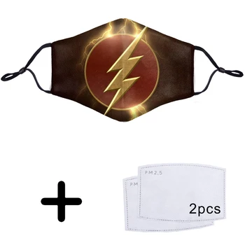 

The Flash Barry Allen Superhero 3D Face PM2.5 Filter Mask Mouth 3D Anti Dust Dustproof Half Bacteria Proof Flu Masks
