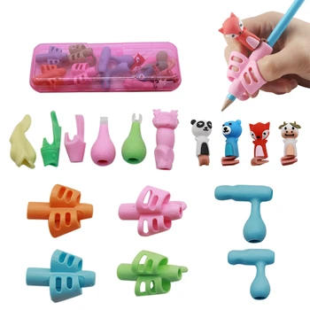 

16pcs Pencil Grip Holder Children Cute Pen Handle Rod HandWriting Aid Guide Hold Pen Posture Correction for Kids Gift Stationery