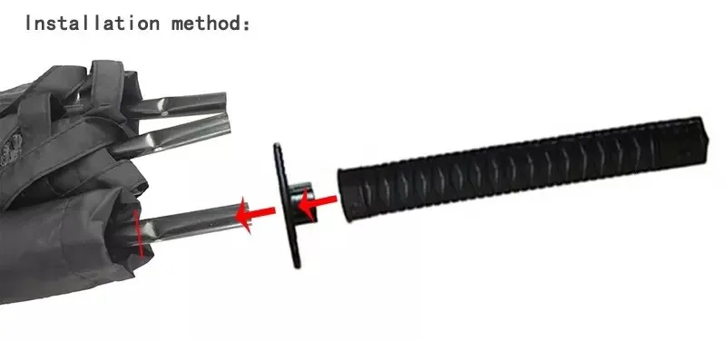 Большой размер, ветрозащитный самурайский меч, зонт от солнца и дождя, ниндзя, прямой, длинный, с ручкой, ребра, зонтик, ручной, открытый