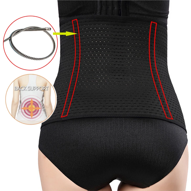 Body Shaper Сталь костей корсет с функцией тренажера талии поясом размера плюс Для