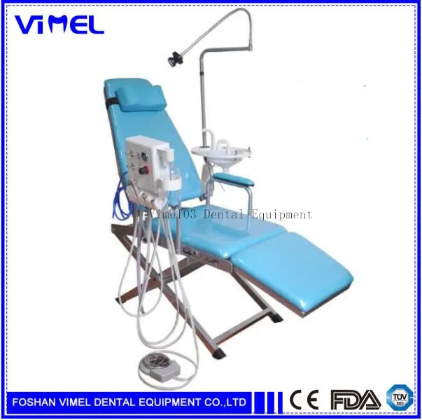 

Dental Portable Folding Chair Mobile Unit+Turbine Unit with LED Light