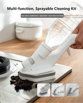 

4Pcs/set of water spray cleaning brushes, gap brushes, sponge wipers, wipers, kitchen Bathroom cleaning kits