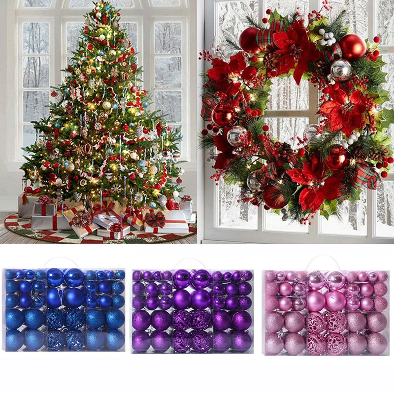 100 шт. Рождественские шары подарок украшения для рождественской елки подвесные