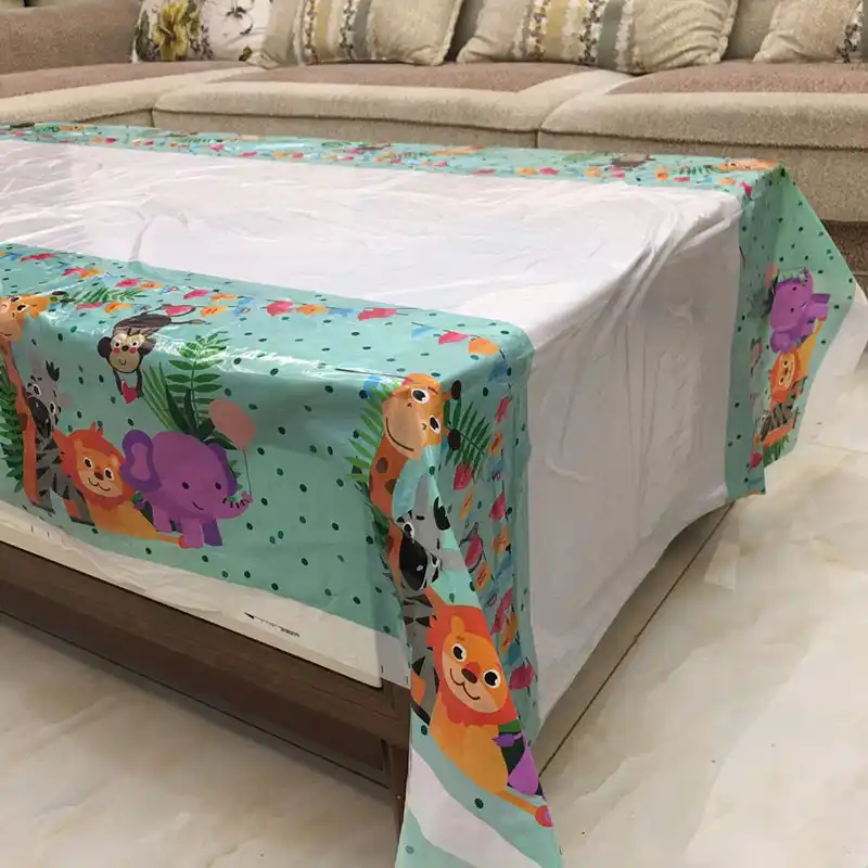 safari plastic tablecloth