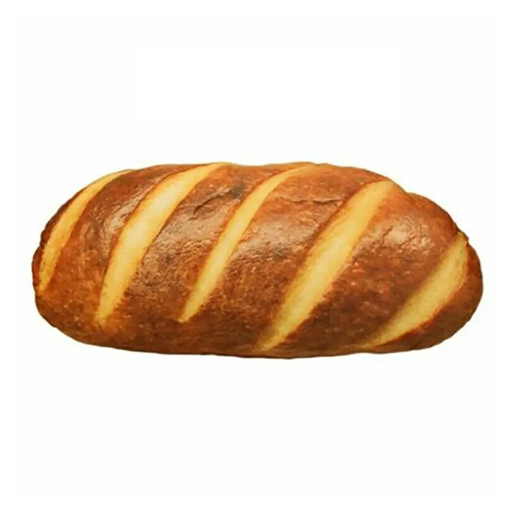 Длинная Подушка для масла, хлеба, мяса, нитей, кунжута, пиццы, бифштекса, плюшевая подушка для еды, имитация закусок, украшение спинки