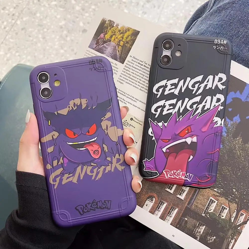 Милый чехол для телефона с японским аниме 3D Gengar iphone 11 Pro max 7 8 plus X XR XS Max SE 2 модный