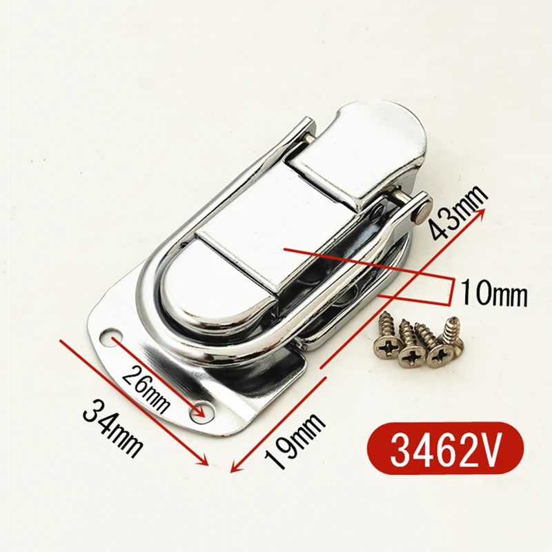 Buckle 1pc For Jewelry Wood Decorative Box Vintage Drawer Clasp Iron Furniture Toggle Lock Antique Brass Hasps Latches Hardware