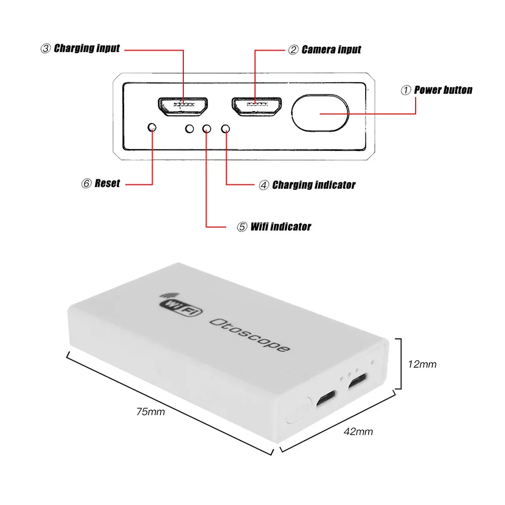Wifi эндоскоп камера Wifi эндоскоп для чистки ушей эндоскоп HD 3,9 мм Многофункциональный 3 в 1 Otoscope прозрачный инструмент для ушной раковины