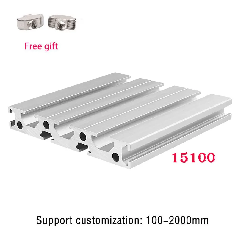 1pcs 15100 Industrial Aluminum Profiles Linear Rail Extrusion Frame  Aluminum CNC ProfileCamera Slider Furniture Printer 800 600 profiles add