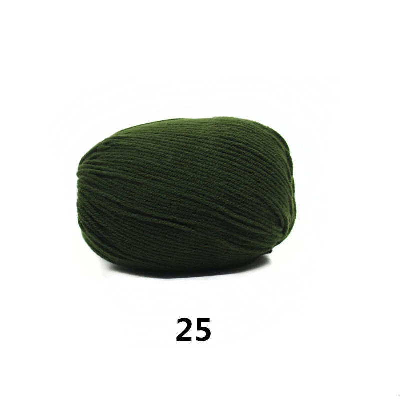 25 10pcs 10 шт. ПРЯЖА ДЛЯ ВЯЗАНИЯ Штраф Камвольной Хлопковой нити, Пряжа Смесовая Строки Ручного Вязания Пряжи для Свитера Шарф 500 г - Цвет: 25 10pcs