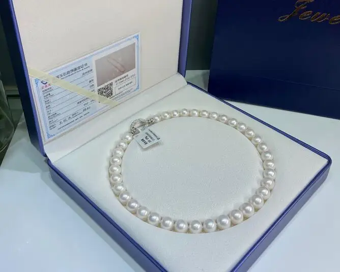 

S925 dowel 8-9mm New jewelry 100% Natural freshwater Pearl necklace for women