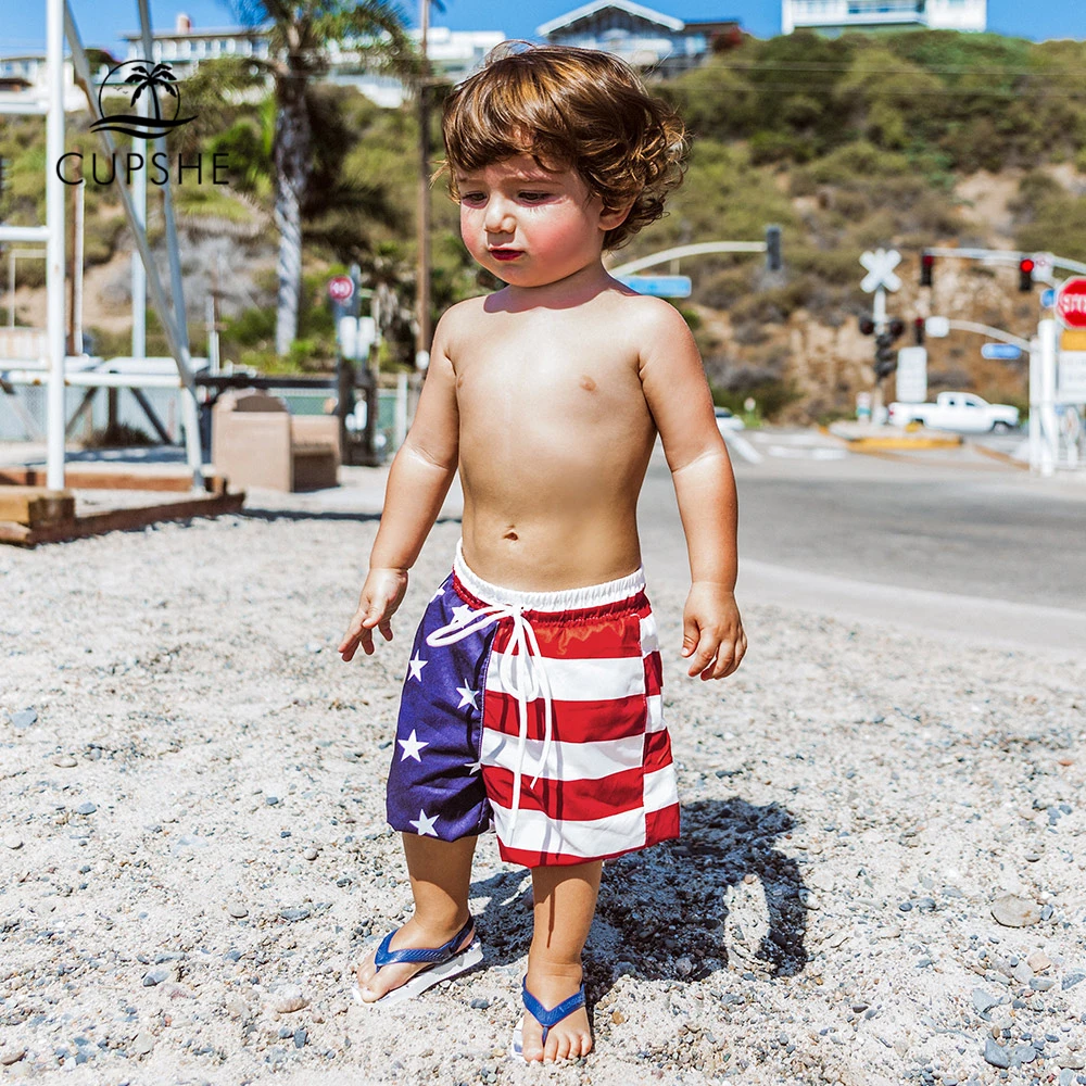 Boy american flag swim trunks Clearance