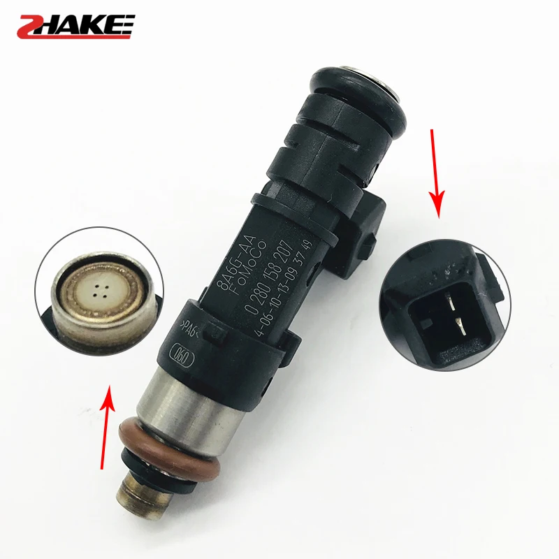 Форсунка топливной форсунки 0280158207/EV-14-ES CIN9306 101481 1538984/8A6G9F593AA f 2012- для B-Max 10-18 C-Max 08-17 Fiesta