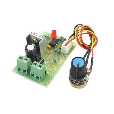 С источником питания от постоянного тока, 6-16V 100W B100K потенциометр регулируемый ШИМ двигатель Скорость контроллер