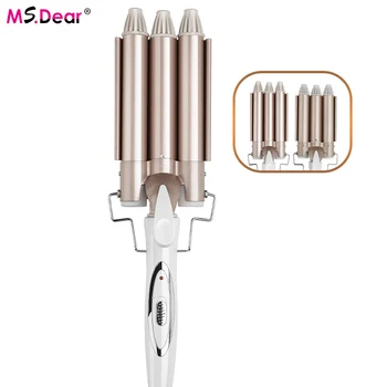 

Electric Hair Curler Ceramic PTC 22mm 2 Modes 30 S Heating 3 Tubes Temperature Control Hair Waver Styling Hair Curling Iron