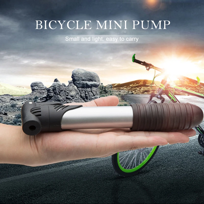 Черный Мини портативный велосипедный насос высокопрочный пластиковый насос для шин ультра-светильник гаджеты самонадувающиеся Аксессуары для велосипеда