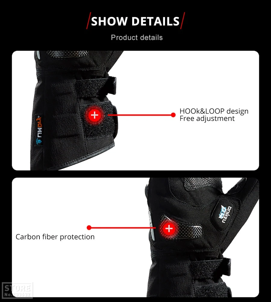 DUHAN мотоциклетные перчатки зимние водонепроницаемые перчатки с подогревом Guantes Moto с сенсорным экраном на батарейках мотоциклетные гоночные перчатки для верховой езды