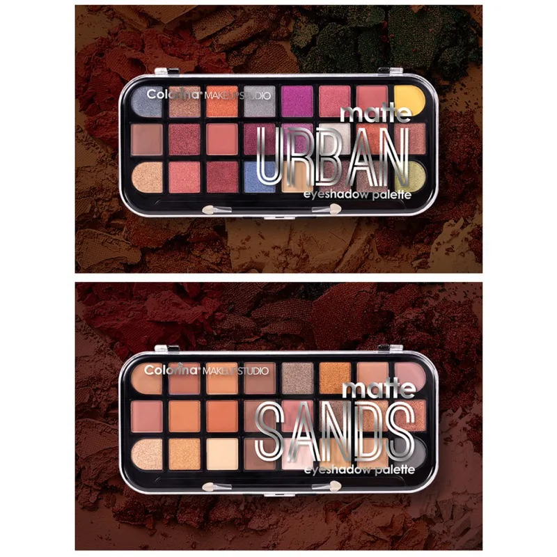 24 цвета теней для век Палитра матовых блестящих теней для век Палитра теней Макияж Палитра с кистью макияж для глаз