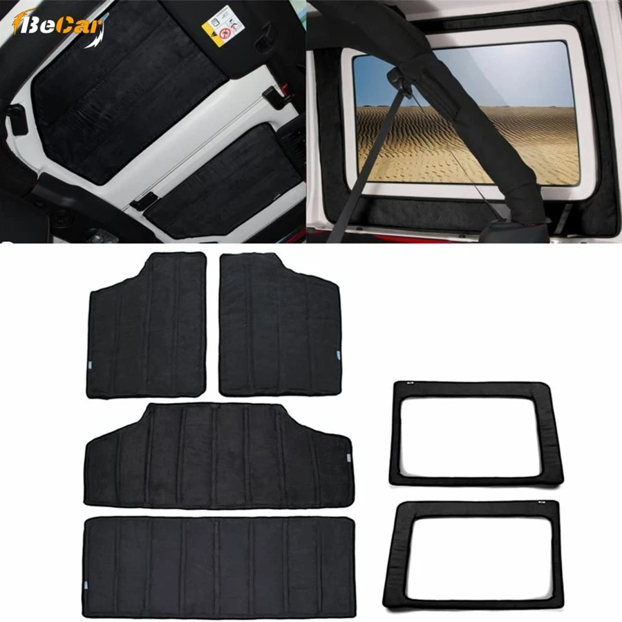 Sound Heat Insulation Pad For Jeep Wrangler JK 12 17 JL 18 21 2/4 Doors  Hardtop Rear Window Ceiling Roof Heat Insulation Cotton|Sound & Heat  Insulation Cotton| - AliExpress