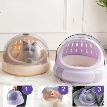 

Pet Cat Bed Carrier Space for Dog Transport Carrying Box Handbag Kitten Outdoor House Mat Astronauta Bag Puppies Travel Products