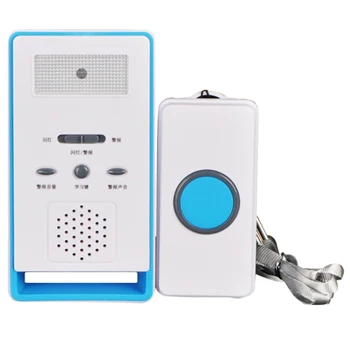 

LED Indicator Wireless Household Calling Elderly Handicapped Children SOS With Panic Button Security Dialer Alarm System