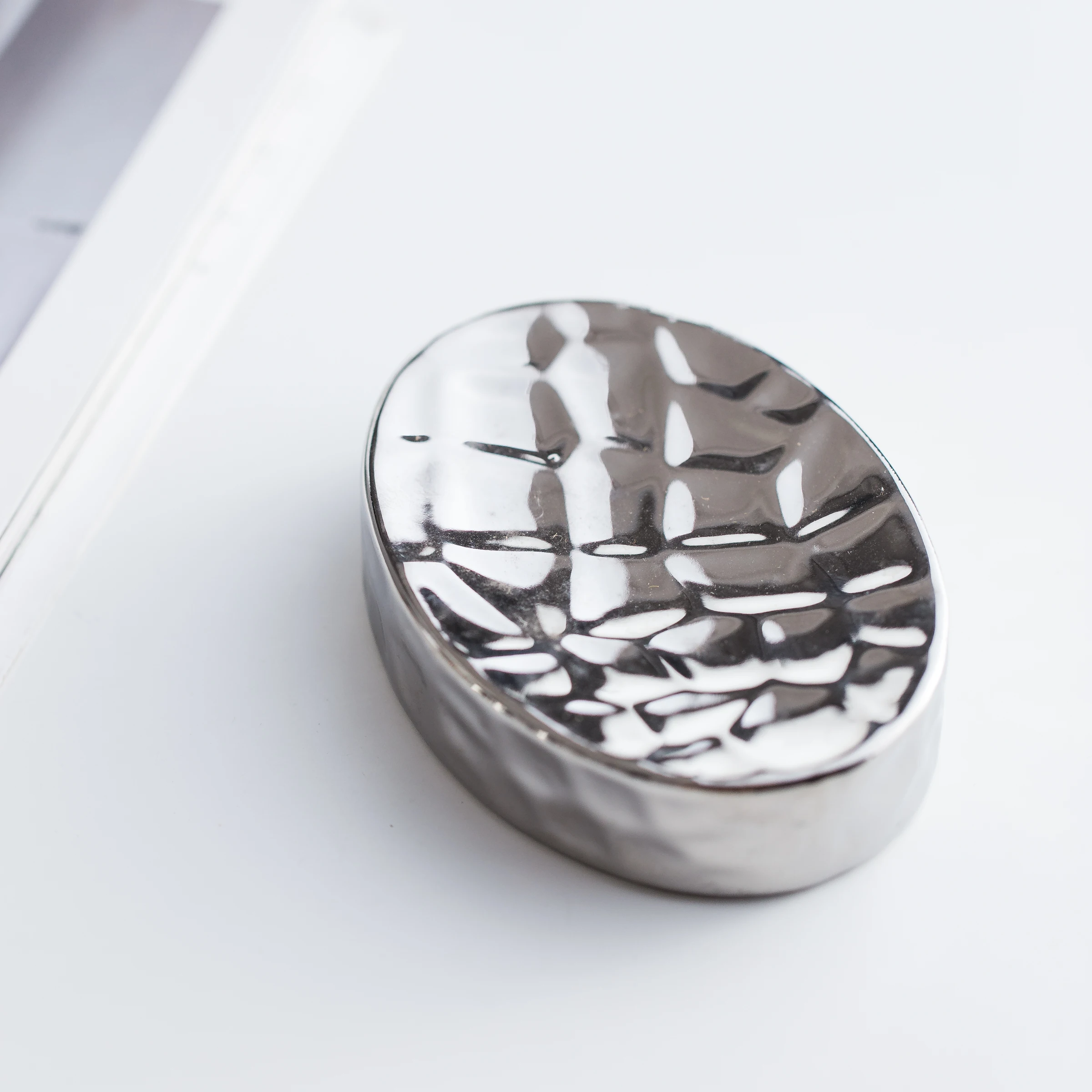 Керамический набор для ванной комнаты в европейском стиле посеребренные