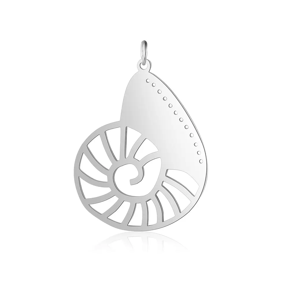 5 шт./лот,, нержавеющая сталь, Lotus Conch, единорог, лиса, сделай сам, соединитель, Очаровательные Подвески, опт, никогда не тускнеет, подвеска для ожерелья