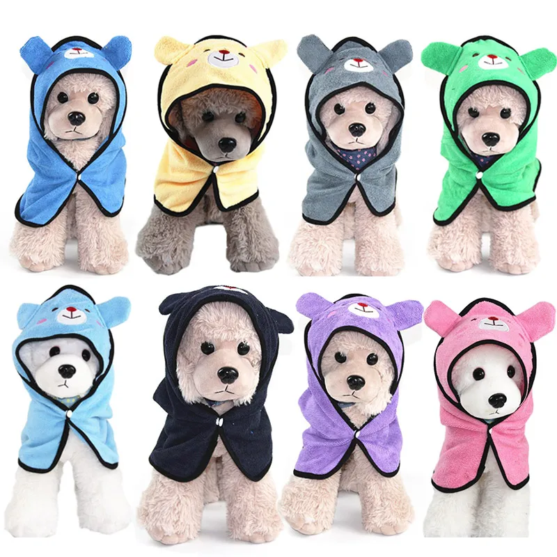 pawstrip Pet Dog Bath Towel Teddy Super Absorption Drying For Dogs Cats Bathrobes Cleaning Accessories S/M/L |