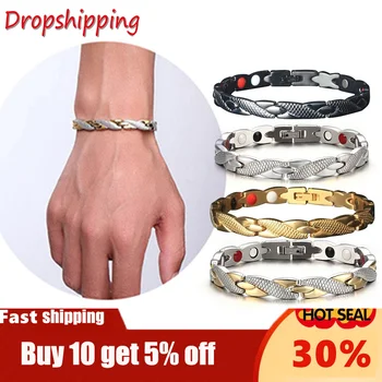 Twisted Magnets Healthy Weight Loss Bracelets & Bangles Jewelry Bio Magnetic Bracelets Charm Bracelets For Men Women Weight Loss 1
