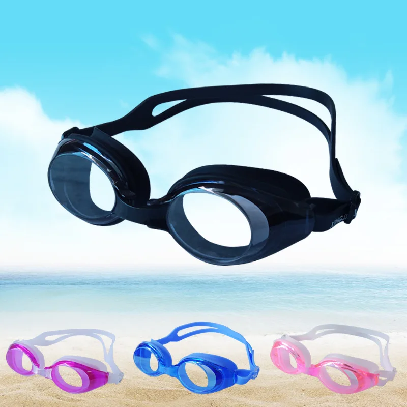 

[Boxed Goggles] Adult Plain Glass Goggles for Both Men And Women High-definition Waterproof Anti-fog Diving Mask