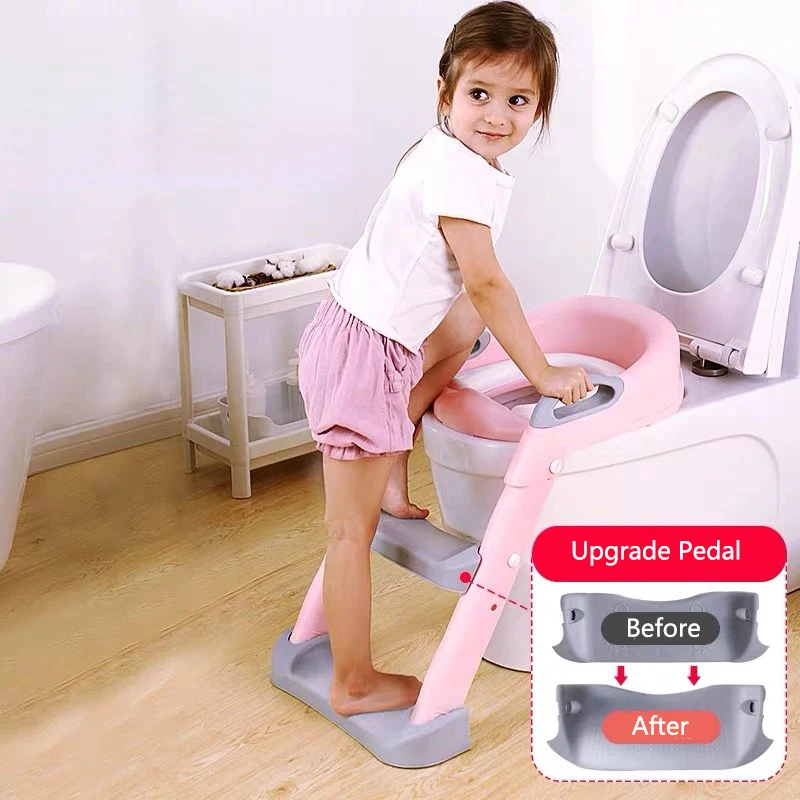 Bathroom Sink Stool Kitchen Step Stool for Kids Wide Two Step 2 Pack by Signature 13 Toilet Potty Training Step Stool for Toddler with 1 Bonus Potty Seat! Slip Resistant Soft Grip Bottom 
