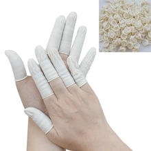 750 шт./упак. одноразовые противостатические латексные защитные резиновые перчатки защита для кончиков пальцев латексные перчатки, инструменты