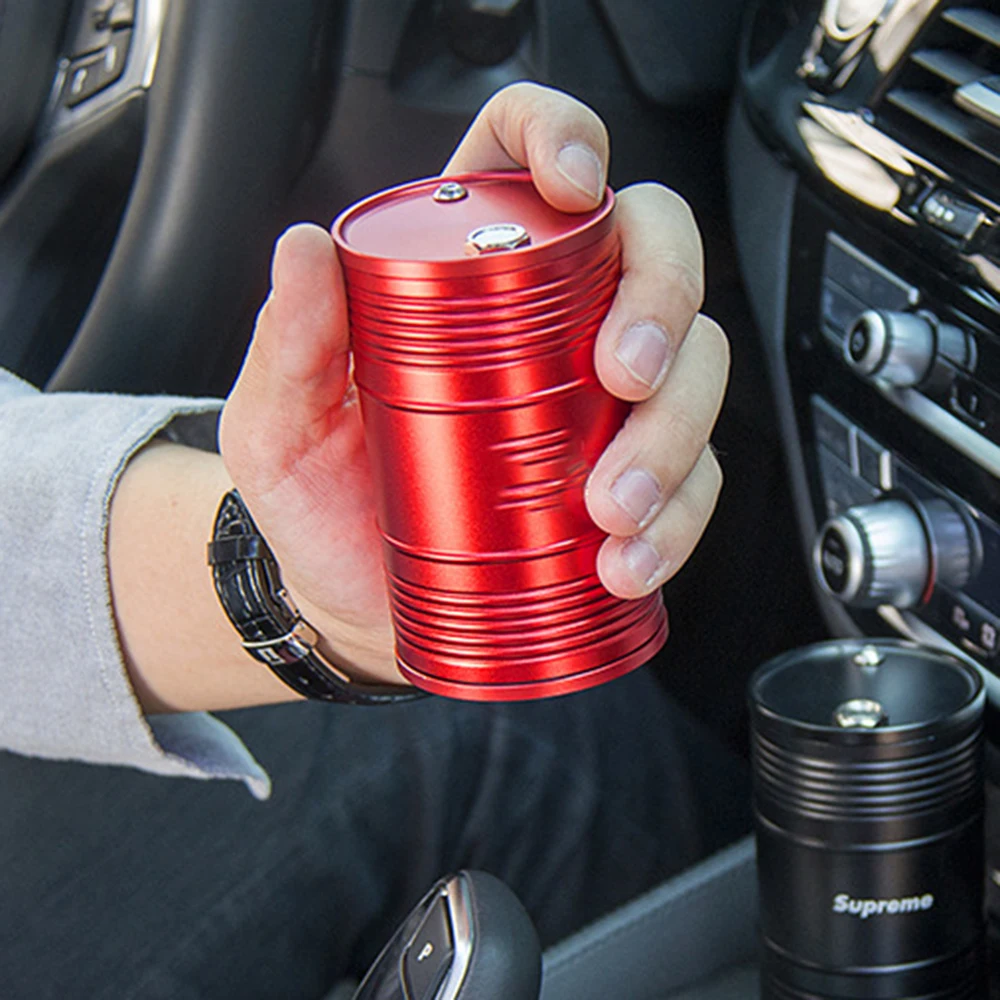 Автомобильная пепельница, портативный бездымный автомобильный держатель для сигарет, Противоскользящий резиновый Универсальный цилиндрический держатель для автомобиля, стильный держатель