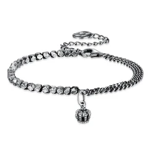 Cigovo925 Серебряный браслет женский миноритарный дизайн древний стиль, простая Корейская версия, личность, темный стиль надписи