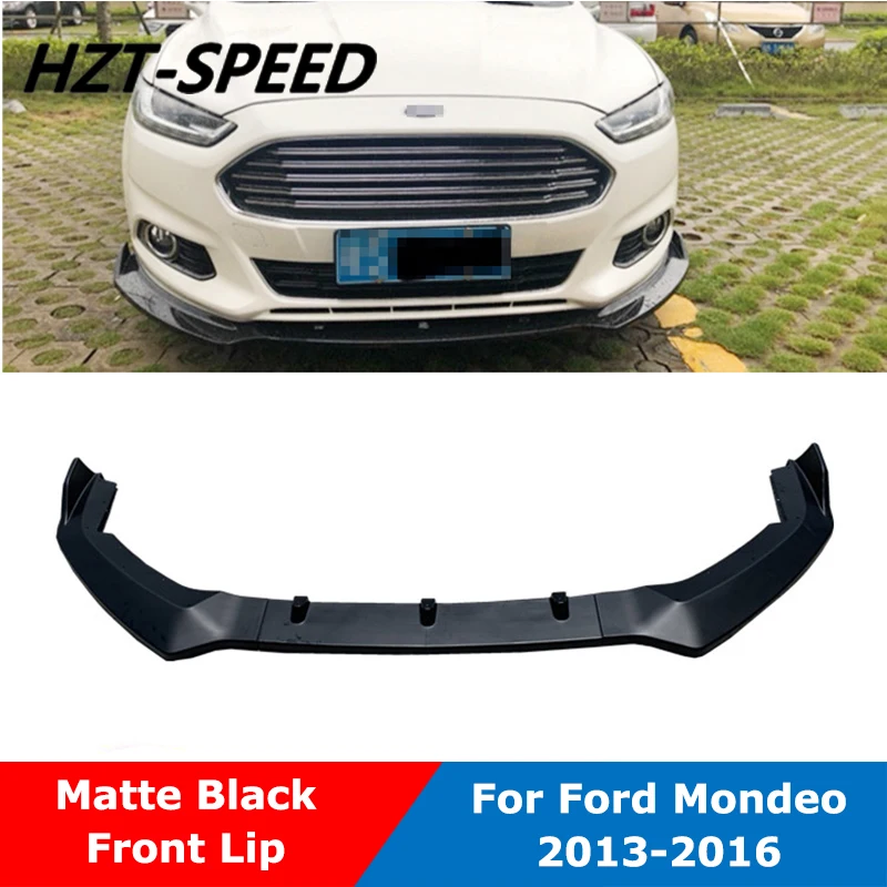 

3 PCS/SET ABS Car Front Splitters Lip Spoiler Bumper Shovel For Ford Mondeo /Fusion 2013 2014 2015 2016