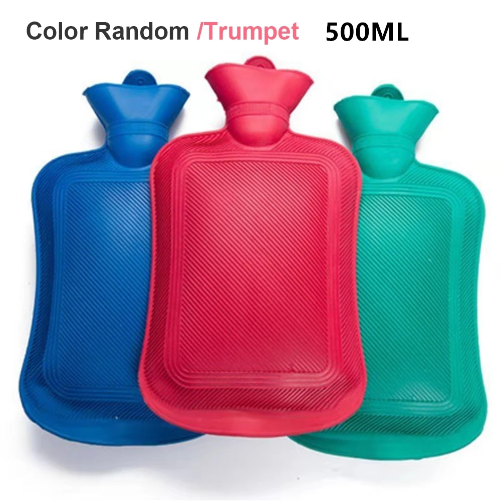1pc bottle random Грелка 2000 мл резиновая высокая плотность зимняя грелка для рук портативная Толстая грелка для девочек карман для ног грелка сумка - Цвет: 1pc bottle random