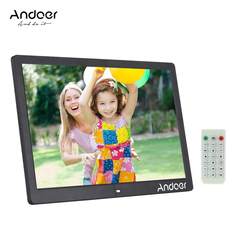 

Andoer 15.6 Inch 1080P LED Digital Photo Picture Frame High Resolution 1920*1080 Advertising Machine MP3 Movie Picture Player