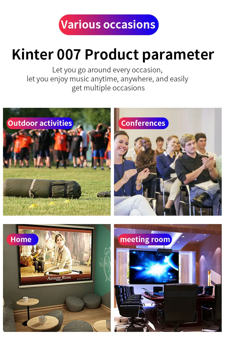 Kinter караоке усилитель аудио Kinter 007 play hifi стерео звук с bluetooth 4,2 USB TF FM Радио Вход 20 Вт 2.0CH