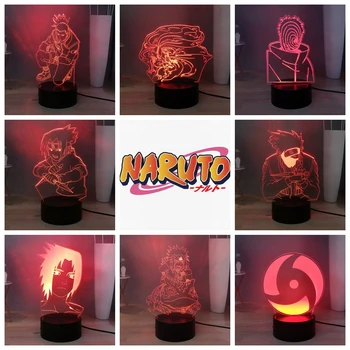 

Naruto 3D Creative Figures Table Lamp Anime LED Night Light Kakashi Sasuke Nara Shikamaru JIRAIYA USB Touch Desk Lamp Child Lamp