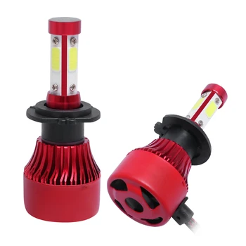 

2 X LED Headlight Kit High Low Beam Bulbs 6000K H7 2200W 330000LM 4 Sided 360 Degree Clear Beam Auto Headlamp Super Bright