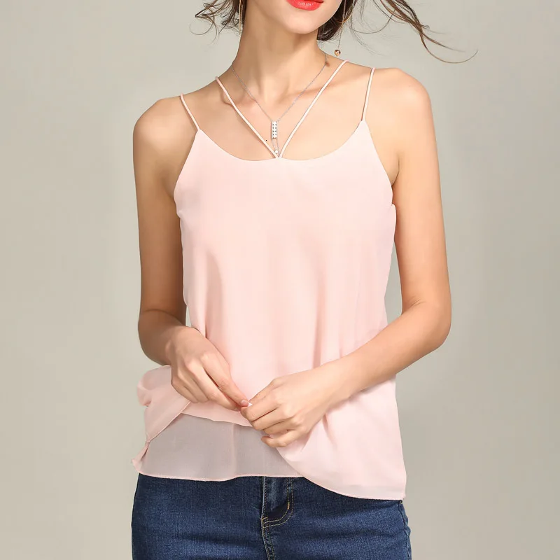 Шифоновый жилет Camisole белый винтажный Графический футболки футболка femme женская футболка befree Плюс Размер Топы футболка женский спортивный костюм - Цвет: 3